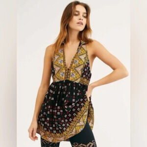 Free People Charlotte Boho Sleeveless Top